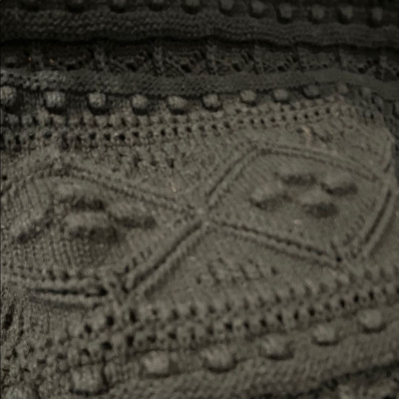 BODEN Claudia Black Textured Knitted Short Sleeve Top Black Sweater. Size 8 - Picture 4 of 7